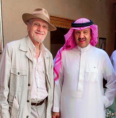 avec S.A.R. Prince Sultan bin Salman bin Abdulaziz (2023).